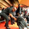 President John Mahama And Okatakyie Afrifa Mensah shared a public handshake